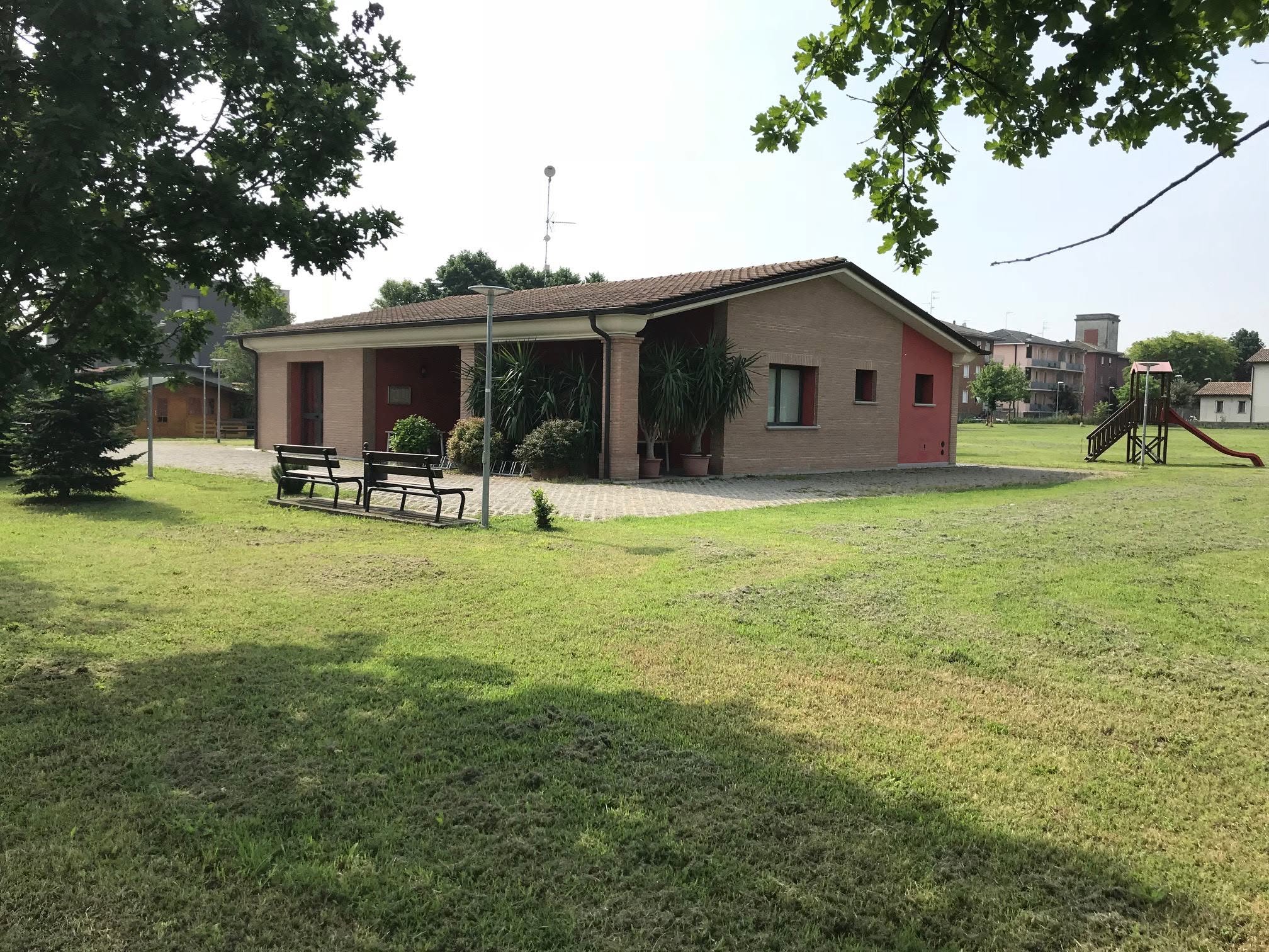 Sede del circolo Famija Alberese in via delle Gaggie ad Alberi di Parma